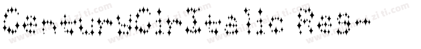 CenturyCirItalic Reg字体转换